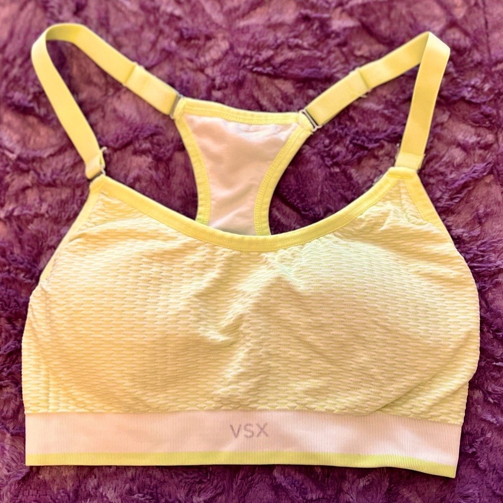 Victoria’s Secret Yellow Green Small Cross-back Sports Bra
